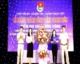 Đoàn Thanh niên xã Bình Yên khánh thành công trình Thanh niên