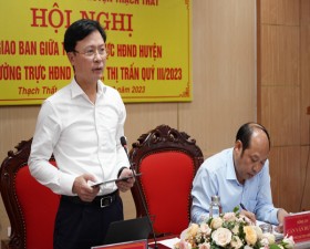 Thường trực HĐND huyện giao ban Quý III/2023