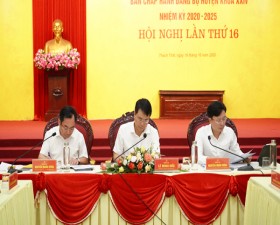 Hội nghị lần thứ 16 Ban chấp hành Đảng bộ huyện Thạch Thất khóa XXIV