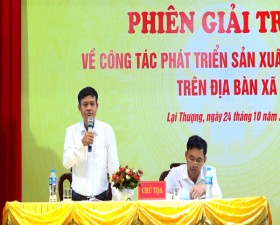 Thường trực HĐND xã Lại Thượng tổ chức Phiên giải trình về công tác phát triển nông nghiệp