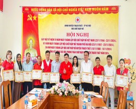 Hội Chữ thập đỏ huyện Thạch Thất kỷ niệm 36 năm ngày thành lập