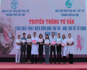 Thạch Thất truyền thông tư vấn tầm soát phát hiện sớm ung thư vú, ung thư cổ tử cung năm 2024