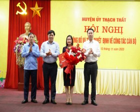 Hội nghị công bố Quyết định về công tác cán bộ tại xã Đồng Trúc