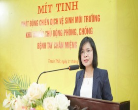 Thạch Thất: Phát động chiến dịch vệ sinh môi trường, chủ động phòng chống bệnh tay chân miệng