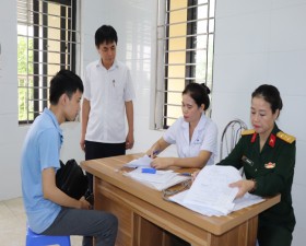 Hương Ngải: 89 thanh niên khám sơ tuyển nghĩa vụ quân sự năm 2025