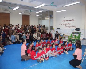 Thạch Thất kiến tập chuyên đề xây dựng môi trường giáo dục phát huy tính tích cực của trẻ