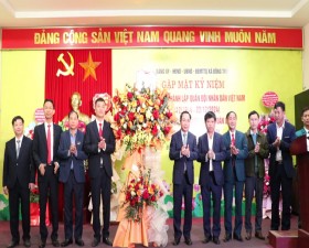 Đ/c Chủ tịch UBND huyện Nguyễn Mạnh Hồng dự Hội nghị gặp mặt Kỷ niệm 80 năm Ngày thành lập Quân đội Nhân dân Việt Nam tại xã Đồng Trúc