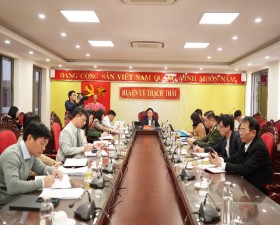 Ban chỉ đạo 35 huyện Thạch Thất giao ban Quý IV/2023