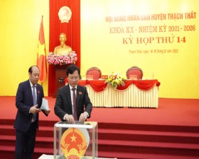 Kỳ họp thứ 14  HĐND huyện Thạch Thất khóa XX thành công tốt đẹp