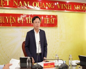 Hội nghị giao ban công tác chuẩn bị tổ chức Đại hội Ủy ban MTTQ Việt Nam cấp cơ sở huyện Thạch Thất, nhiệm kỳ 2024- 2029