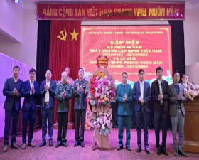 Xã Thạch Hòa: Gặp mặt kỷ niệm 80 năm Ngày thành lập Quân đội nhân dân Việt Nam