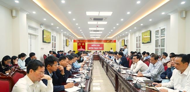 Huyện ủy Thạch Thất tổ chức Hội nghị triển khai một số nhiệm vụ trọng tâm trong thời gian tới