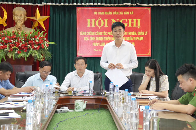 Xã Tân Xã: Tọa đàm, bàn giải pháp phòng ngừa tình trạng thanh thiếu niên vi phạm pháp luật 