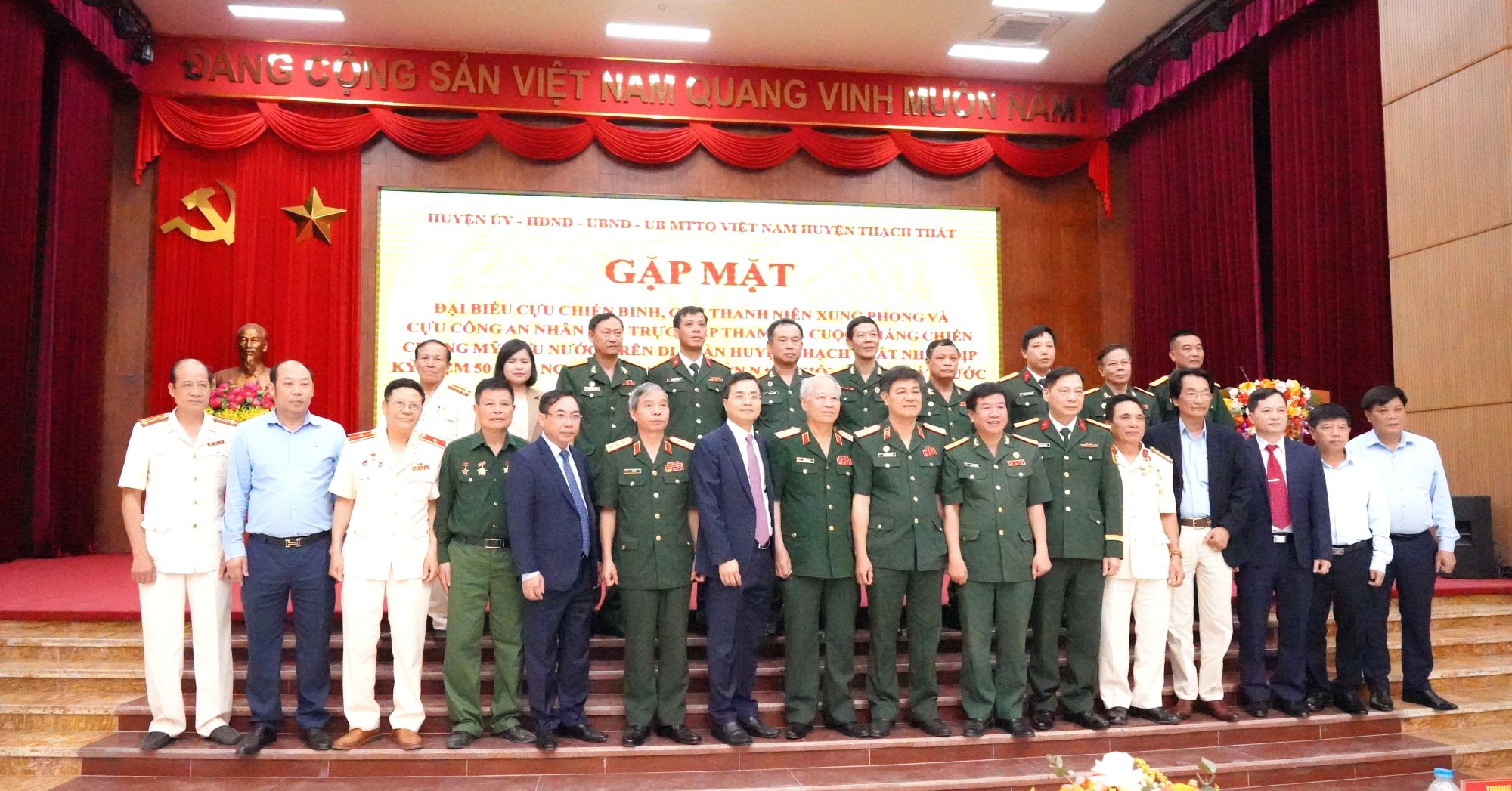 Huyện Thạch Thất- Gặp mặt tri ân nhân kỷ niệm 50 năm Ngày giải phóng miền Nam thống nhất đất nước