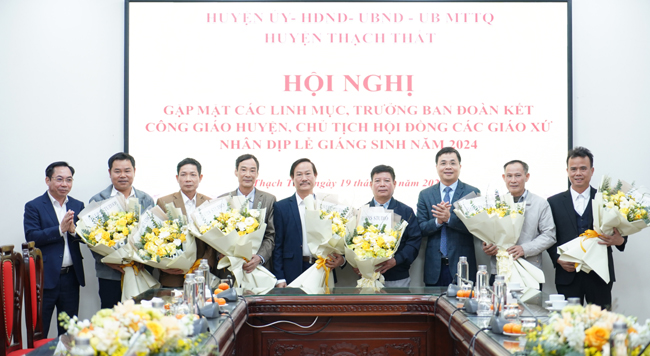 Thạch Thất gặp mặt các vị Linh mục nhân dịp Lễ Noel năm 2024