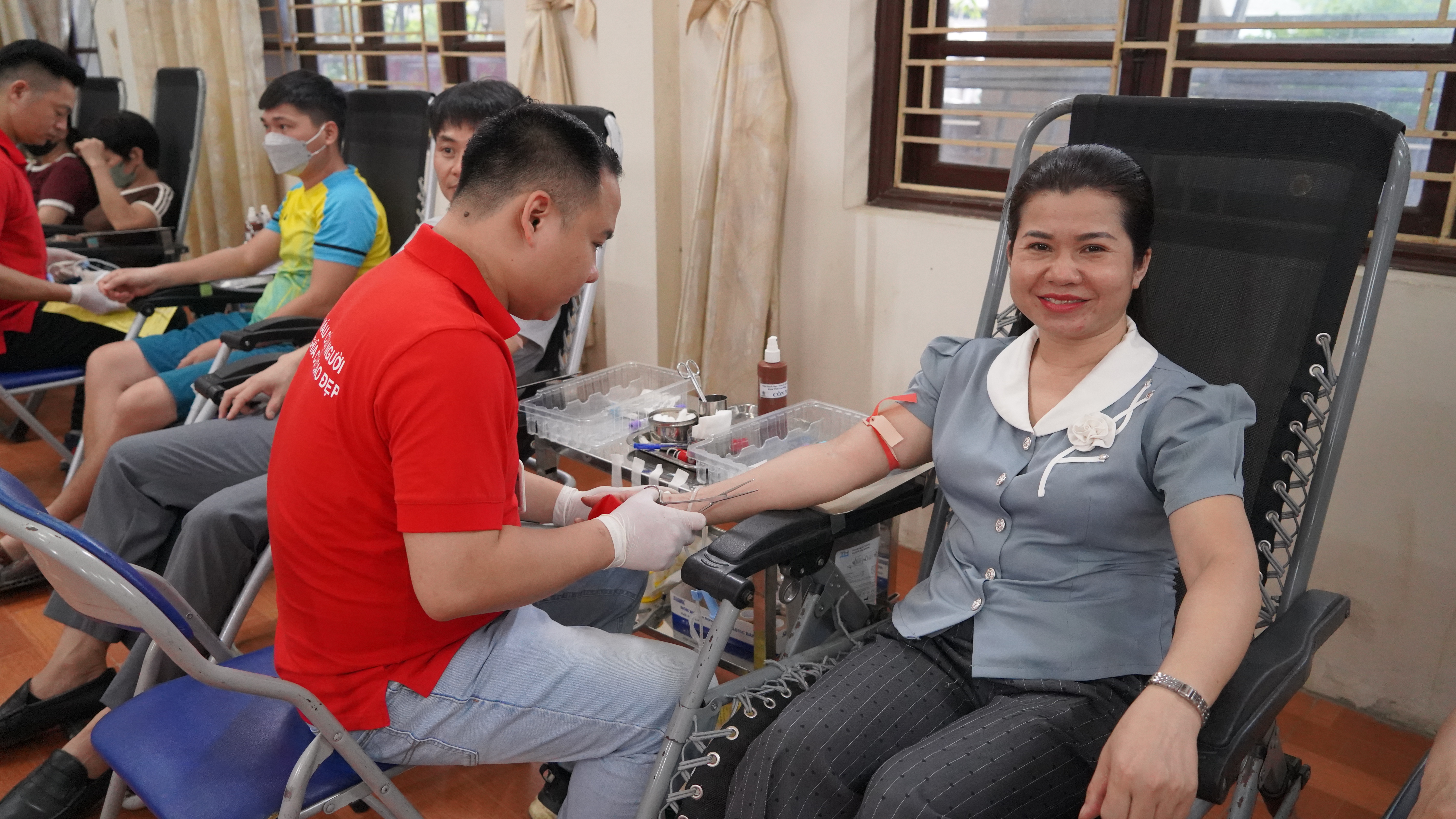 Ngày hội Hiến máu tình nguyện Cụm 11 xã Quang Trung - Phùng Xá