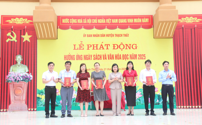 Thạch Thất: Phát động hưởng ứng Ngày Sách và Văn hóa đọc Việt Nam năm 2025