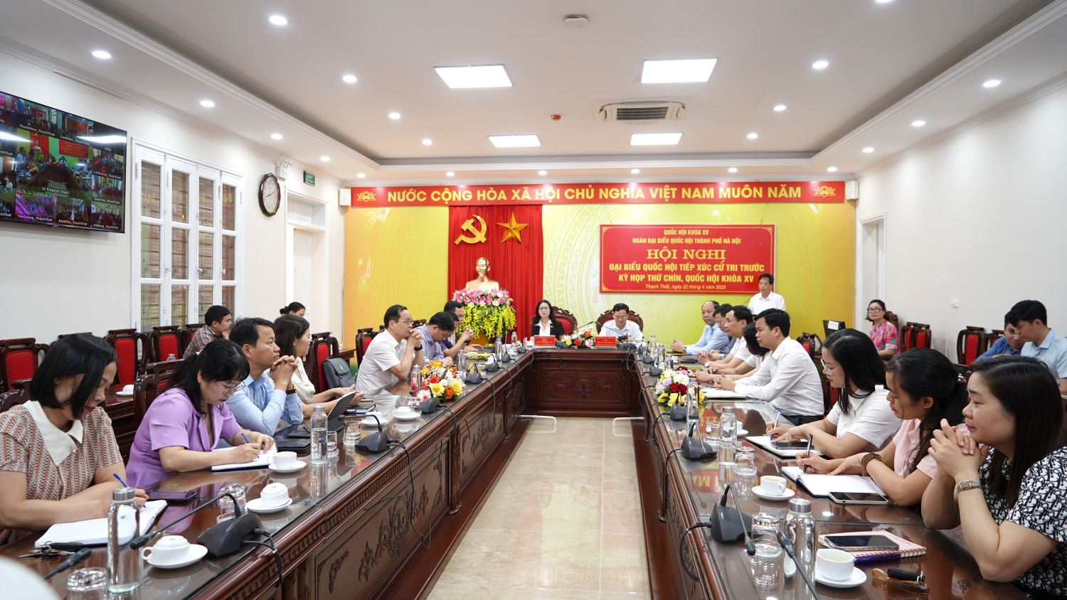 Đại biểu Quốc hội Thành phố Hà Nội tiếp xúc cử tri huyện Thạch Thất. Quốc Oai, Chương Mỹ trước kỳ họp thứ 9, Quốc hội khóa XV