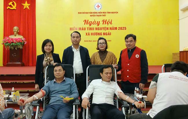 Ngày hội hiến máu tình nguyện năm 2025 tại xã Hương Ngải