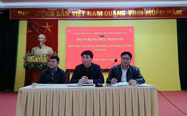 Hội nghị đại biểu nhân dân xã Phùng Xá năm 2025