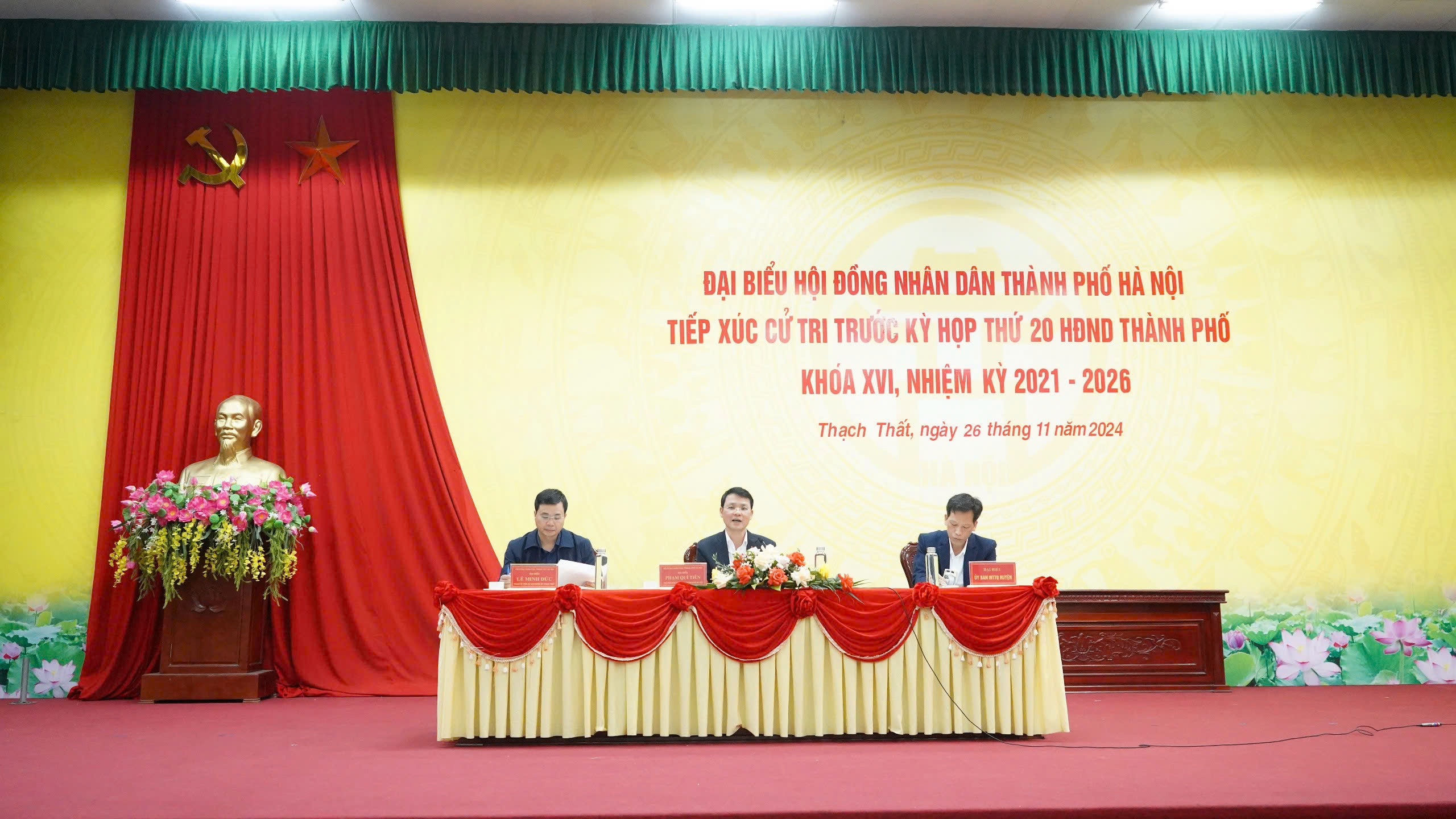 Cử tri huyện Thạch Thất kiến nghị tổ Đại biểu HĐND thành phố Hà Nội nhiều nội dung quan trọng