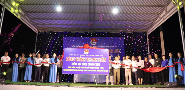 Đoàn Thanh niên xã Bình Yên khánh thành công trình Thanh niên