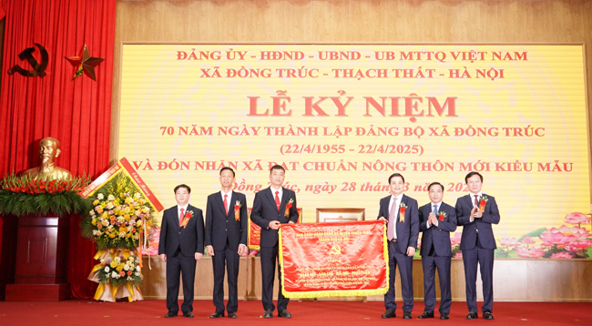 Trọng thể Lễ kỷ niệm 70 năm Ngày thành lập Đảng bộ xã Đồng Trúc