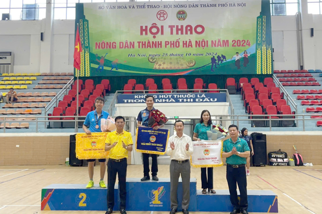 Hội Nông dân huyện xuất sắc đạt giải Ba toàn đoàn Hội thao Nông dân Tp Hà Nội năm 2024
