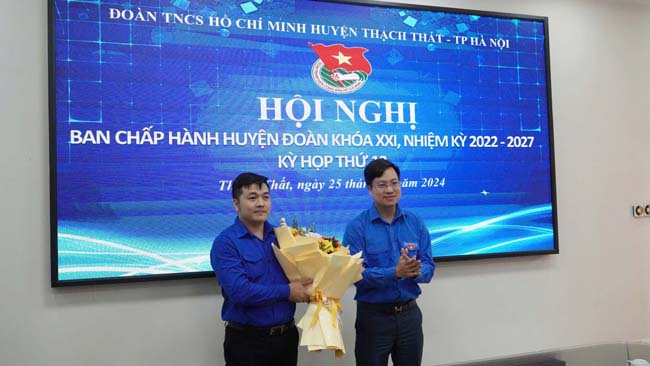 THẠCH THẤT: KIỆN TOÀN CHỨC DANH PHÓ BÍ THƯ HUYỆN ĐOÀN KHÓA XXI